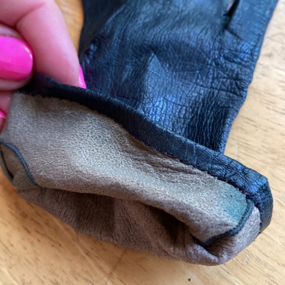 Vintage womens gloves, leather, Jouvin made In Paris. - Picture 5 of 7